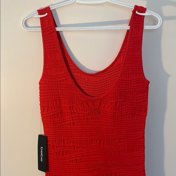 Bebe Scoop Neck Bodycon Textured Dress - Picture 5 of 8